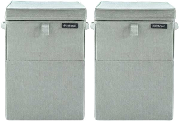 Brabantia Laundry Boxes Green Duo Pack Main Image