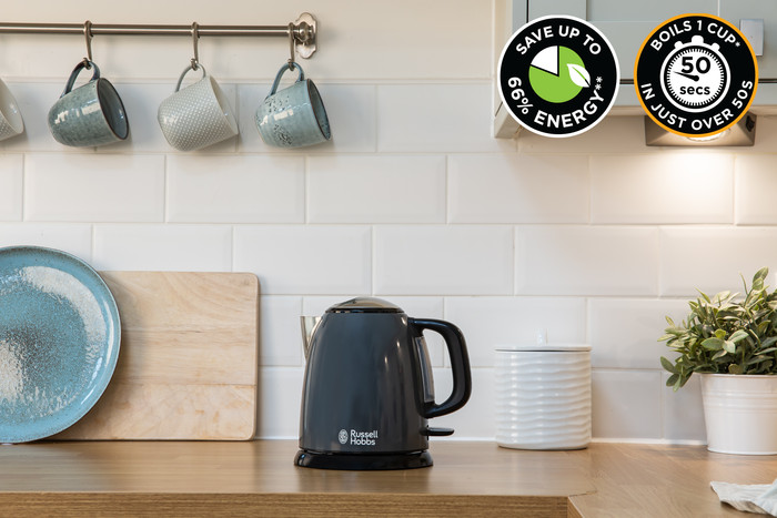 Russell Hobbs Colours Plus+ Mini Grijs 24993-70 product in gebruik