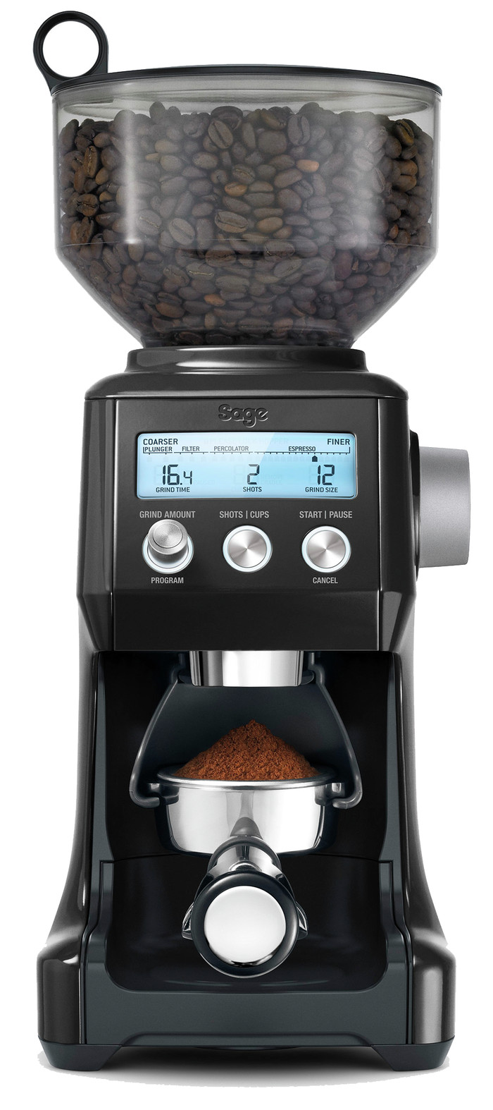 Sage The Smart Grinder Pro Black Truffle Main Image