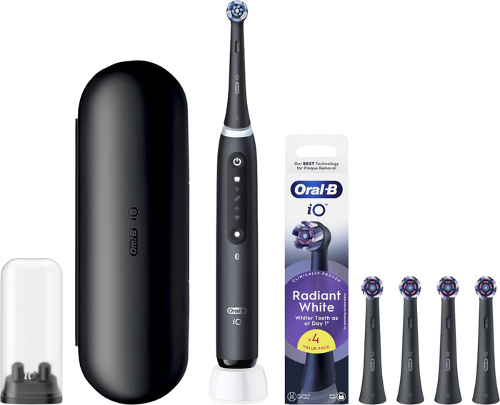 Oral-B iO 5N Zwart + 4 opzetborstels voor wittere tanden Main Image