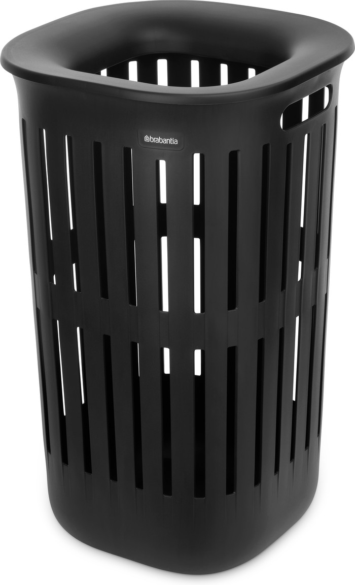 Brabantia Collect-It Wasmand 55 liter - Set van 2 -  Zwart voorkant
