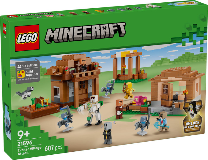 LEGO Minecraft - L'Évocateur à l'Attaque du Village 21596 emballage