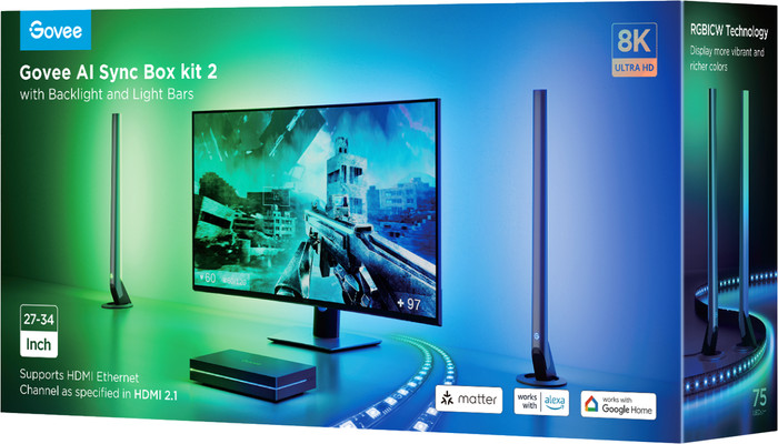 Govee AI Sync Box kit 2 27-34 inch verpakking