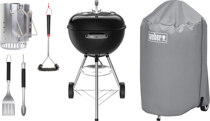 Weber Original Kettle 47 cm Noir Kit de Démarrage Main Image