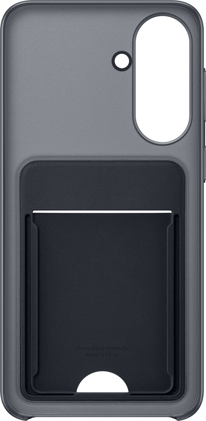 Samsung Galaxy A57 Card Slot Back Cover Zwart voorkant