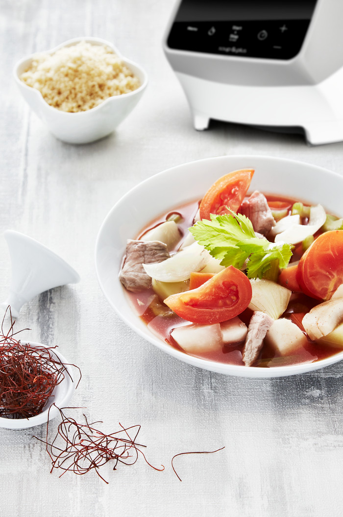 Moulinex Soup & Plus LM924500 Red product in use