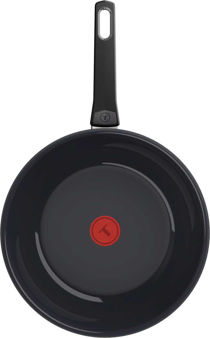 Tefal Ceramic Control Grey Wok 28 cm dessus