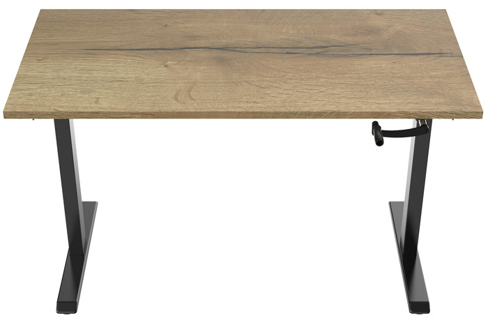 Euroseats Handslinger Zit Sta Bureau 160 x 80 Zwart/Eiken Main Image