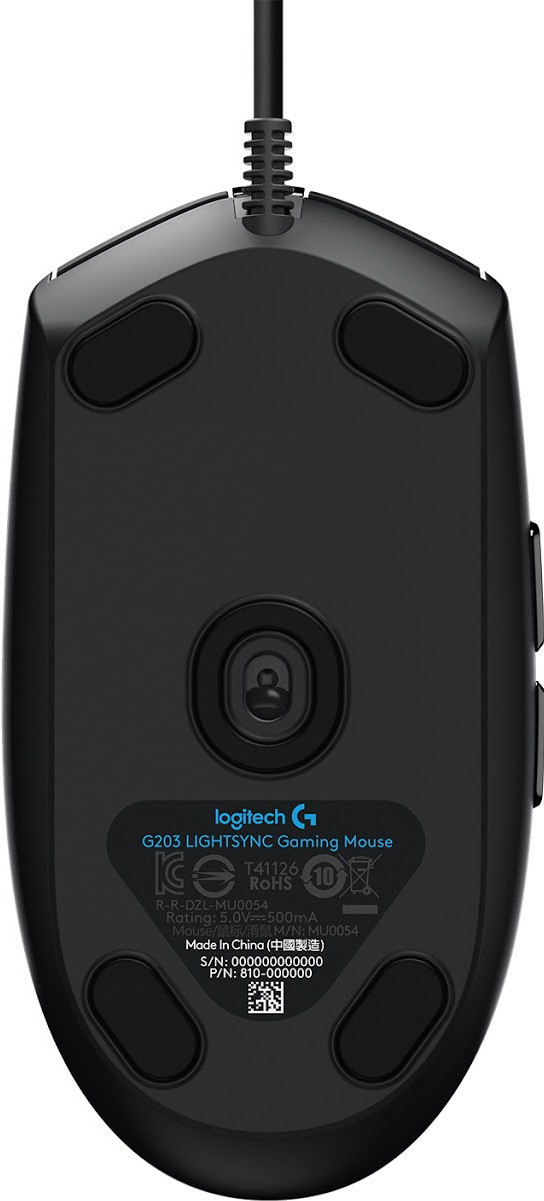 Logitech G203 Lightsync Gaming Mouse Black null