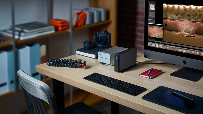 LaCie d2 Professional USB-C 14TB product in gebruik