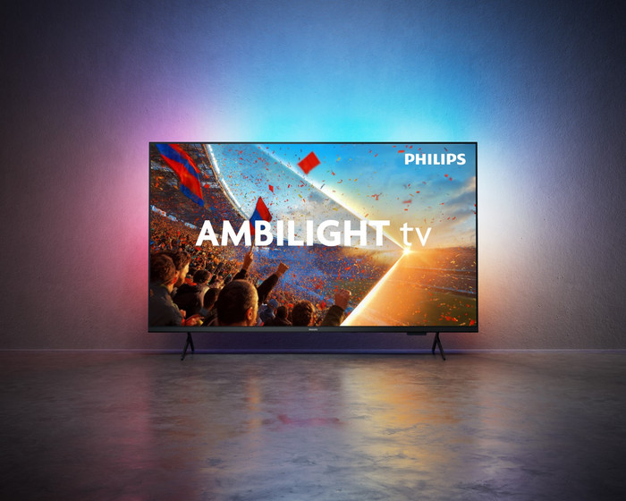Philips Ambilight 55" PUS8001 (2026) product in gebruik
