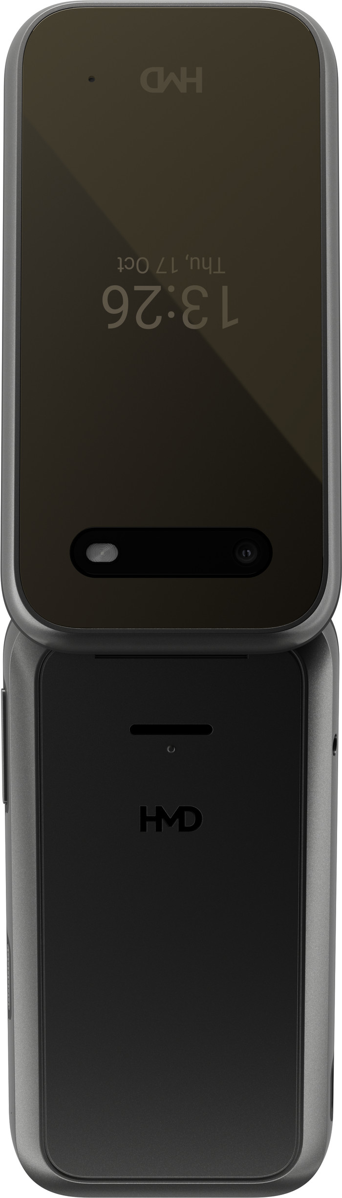 HMD 2660 Flip 128MB Zwart achterkant