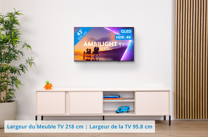 Philips Ambilight 43" PUS8550 QLED (2025) visuel Coolblue 1