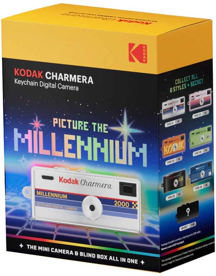 Kodak Charmera Millenium Keychain Digital Camera (Single Blind Box) verpakking