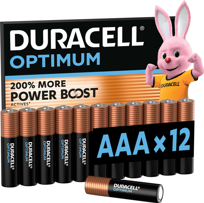 Duracell Optimum AAA batteries 12 pieces Main Image