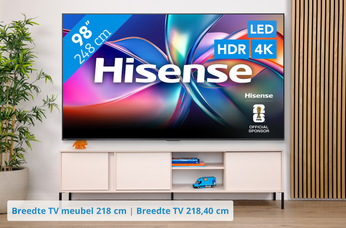 Hisense 98" QLED E7Q (2025) visual Coolblue 1