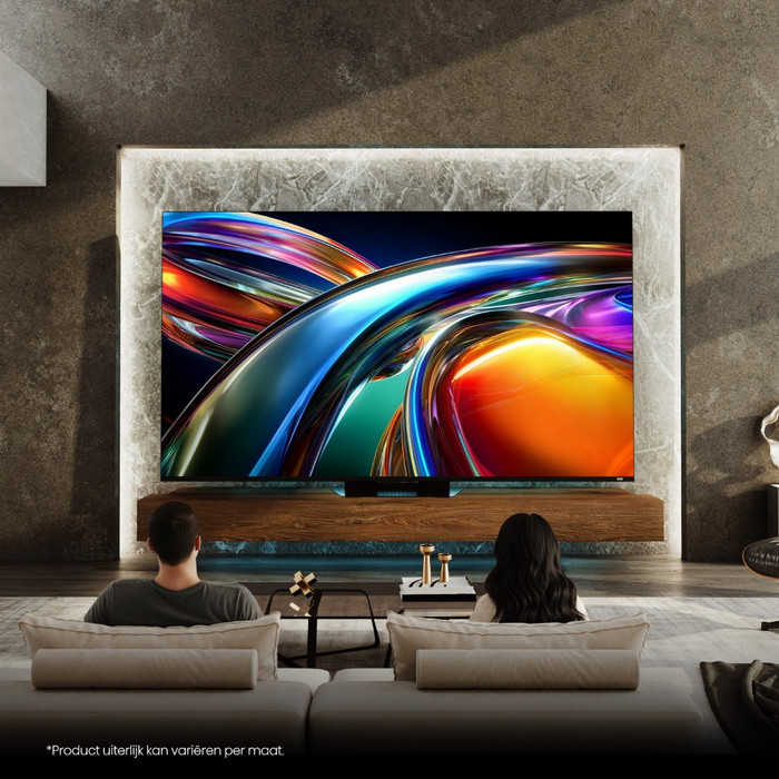Hisense RGB Mini-led 65" UR9S (2026) product in gebruik