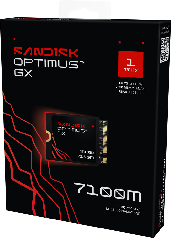 SANDISK Optimus GX 7100M 1TB NVMe SSD detail