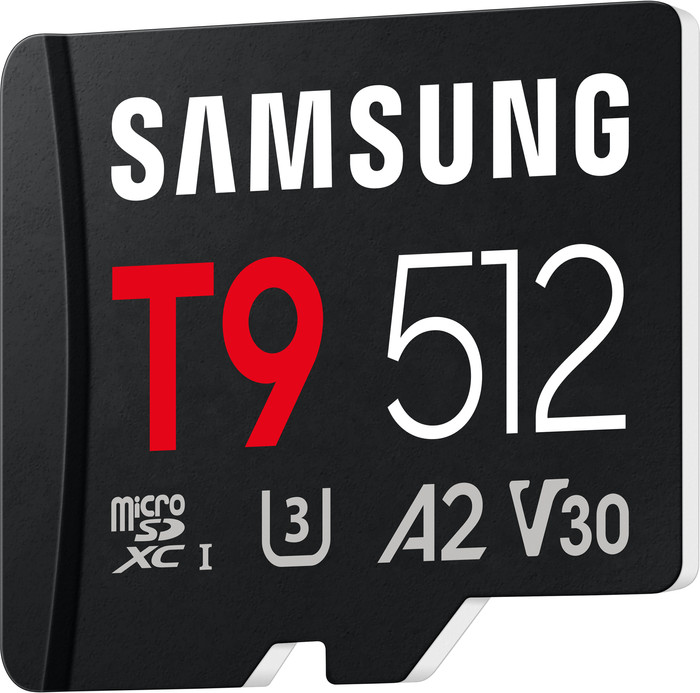 Samsung MicroSDXC T9 512GB 200MB/s + USB Reader front