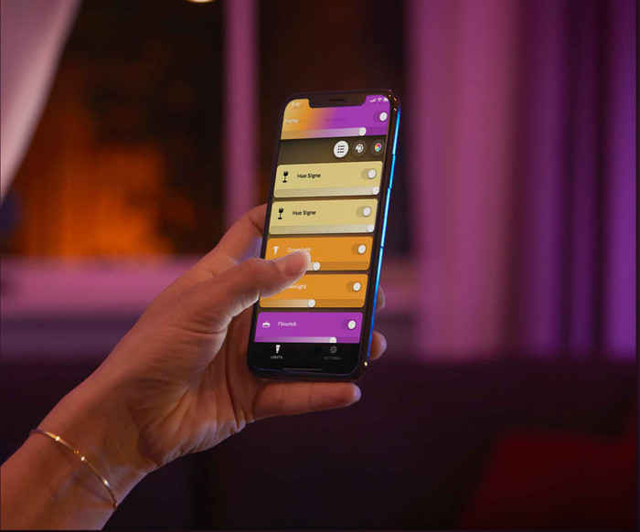 Philips Hue LED Strip Plus White and Color 1m Extension product in use