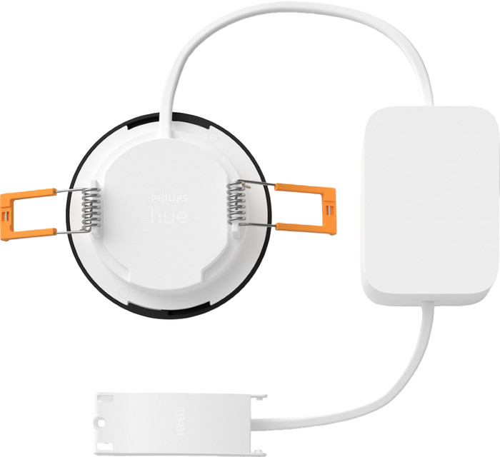 Philips Hue Spot Encastré Slim - White and Color - 90 mm - Noir détail