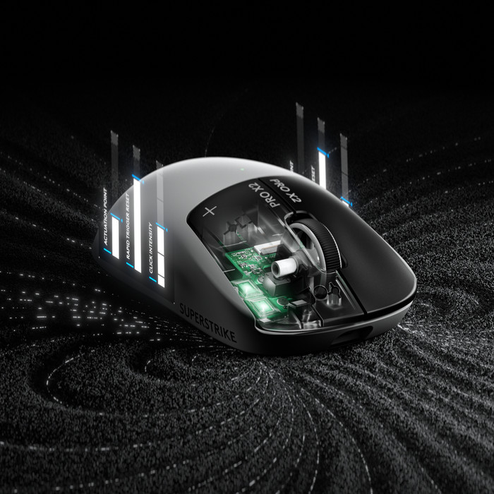 Logitech G PRO X2 SUPERSTRIKE LIGHTSPEED Wireless Gaming Mouse visual supplier