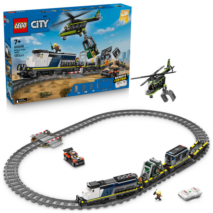 LEGO City Overval op politietrein 60508 voorkant