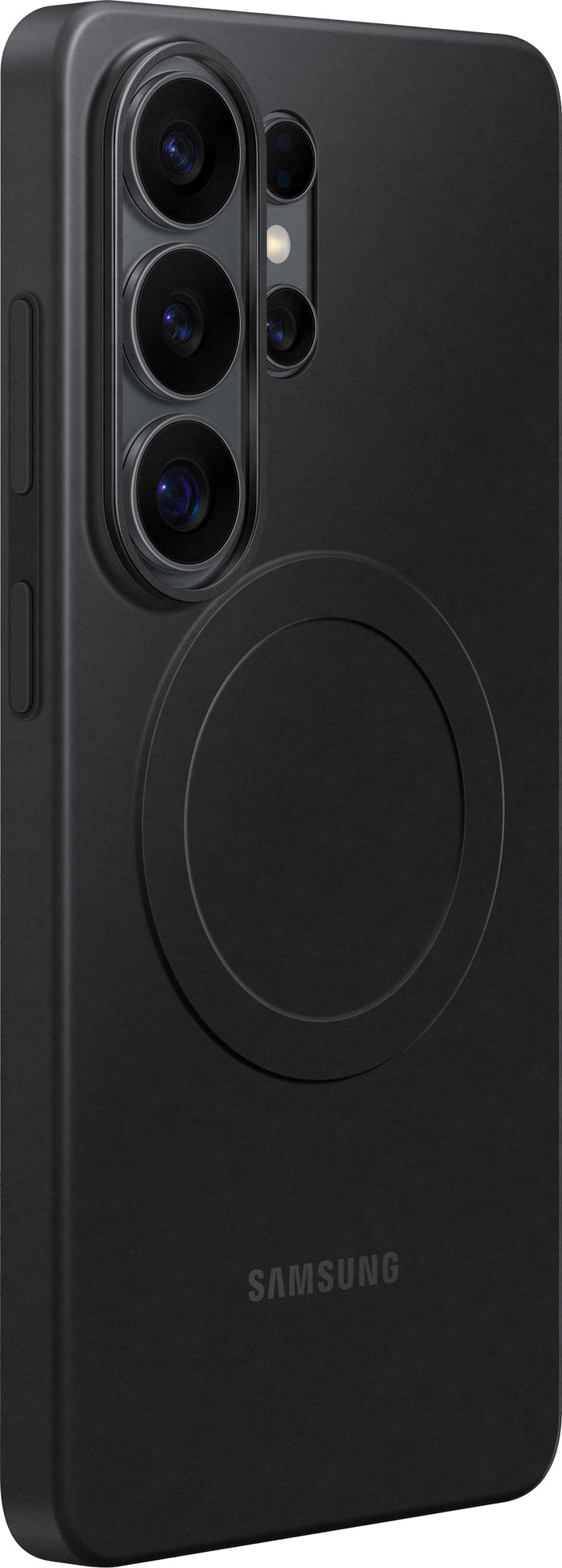 Samsung Galaxy S26 Ultra Slim Back Cover met Magneet Zwart rechterkant