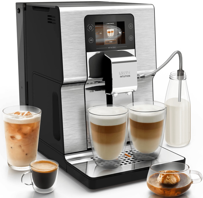 Krups Intuition Experience Hot & Cold EA879E linkerkant