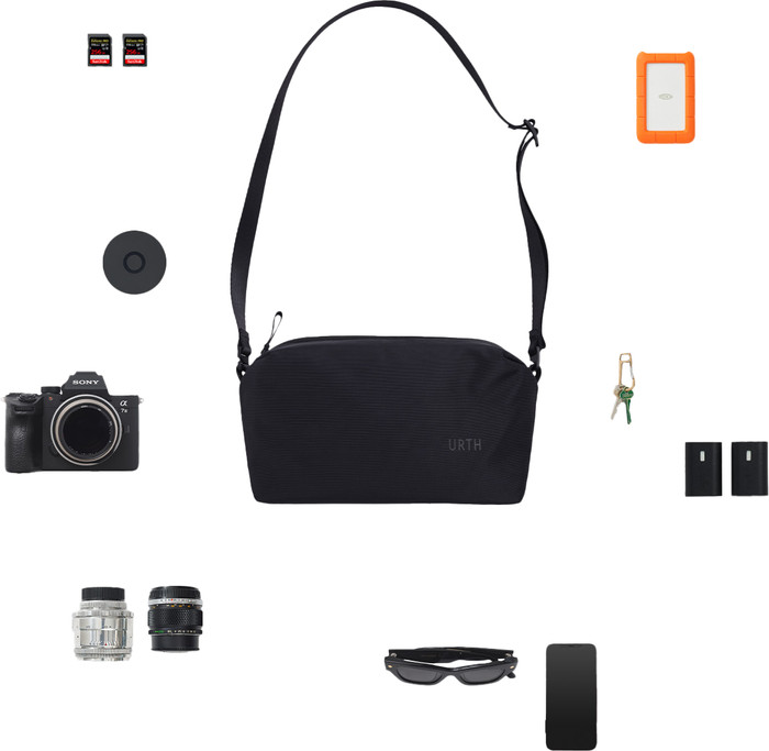 Urth Dolomite 5,1 L Camera Sling Noir détail