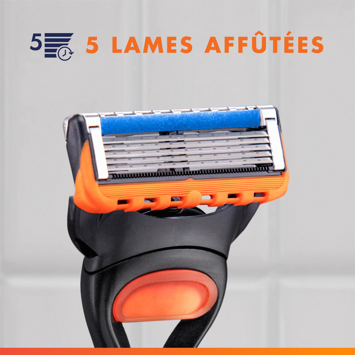 Gillette Fusion5 + 11 recharges de rasoir détail