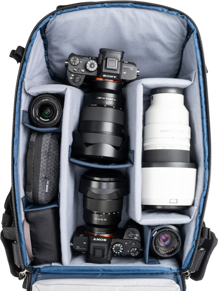 Think Tank DarkLight Backpack 20L Zwart binnenkant