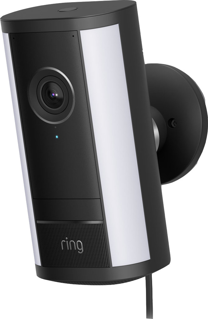Ring Spotlight Camera Pro 2nd Generation Plug Black Duo Pack right side