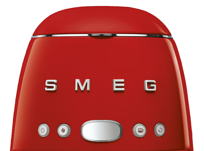 SMEG DCF02RDEU Rood detail