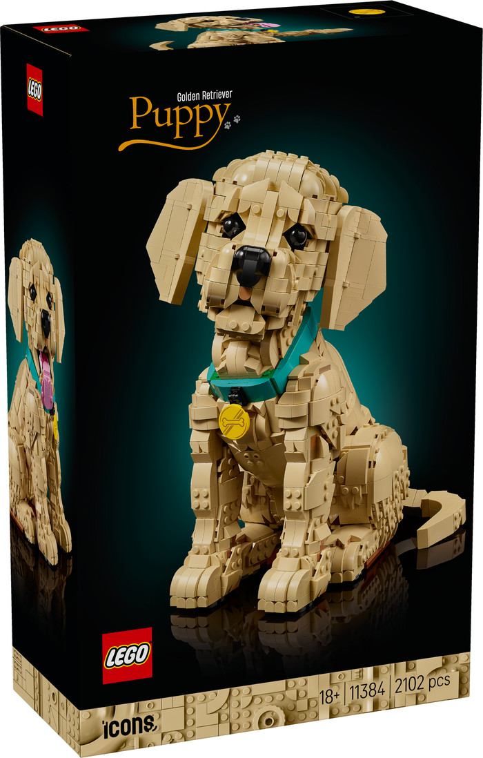 LEGO Icons Golden Retriever Puppy 11384 verpakking