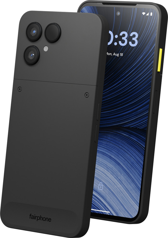 Fairphone 6+ 256GB Zwart 5G achterkant