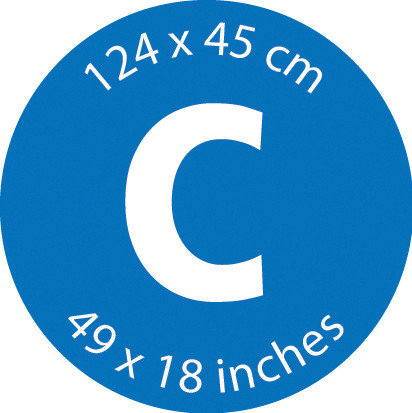 Brabantia Ironing Board Cover C, 124x45cm - Denim Black visual supplier