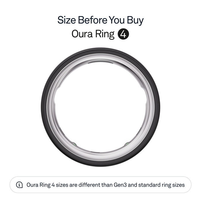 Oura Ring 4 Size 4 Gray visual supplier