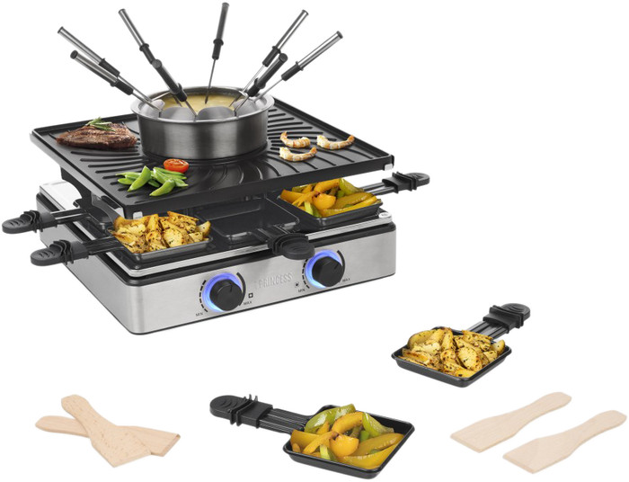 Princess Raclette and Fondue product in gebruik