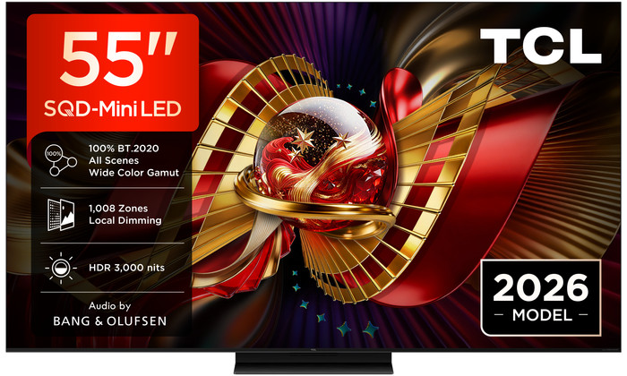 TCL SQD Mini-LED 55" C89L (2026) avant