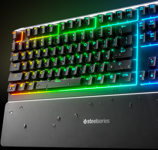SteelSeries Apex 3 RGB Gaming Keyboard QWERTY