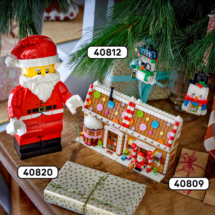 LEGO Large Santa Minifigure 40820 product in use