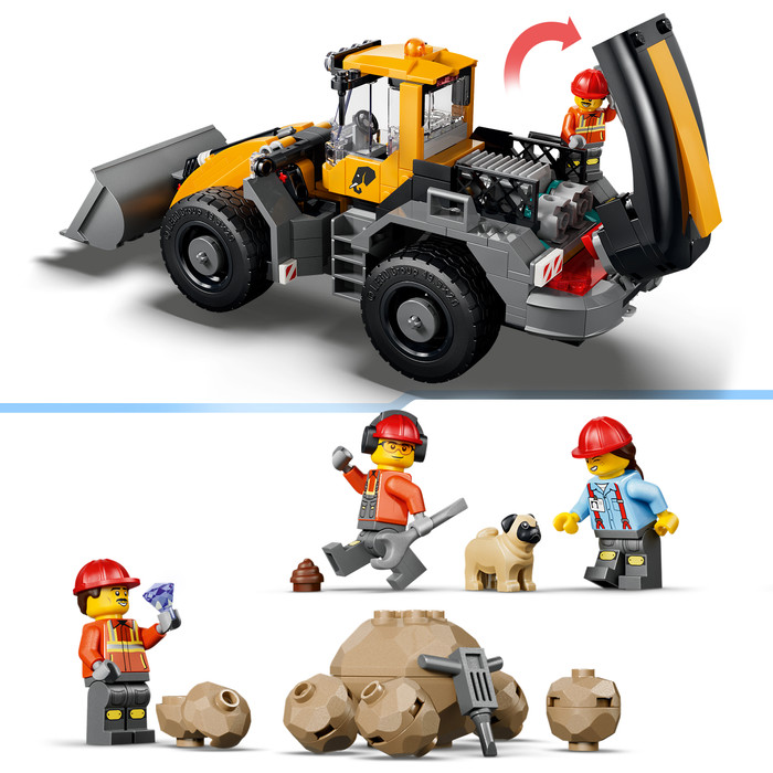 LEGO City - Le Camion-benne et la Chargeuse Frontale 60494 détail