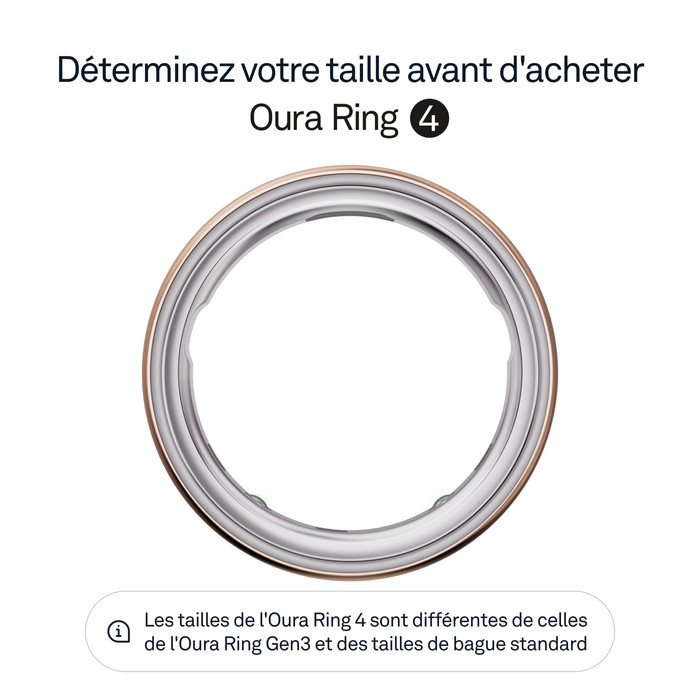 Oura Ring 4 Taille 10 Or Rose visuel fournisseur