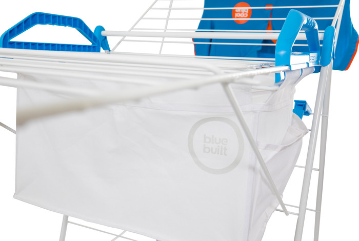 BlueBuilt Droogrek 25 meter met Wasmand, Wasknijpers en Waszak null