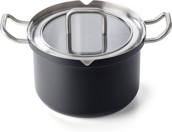 BK-Q-Linair Master Verre Noir Batterie de Cuisine 4 Pièces null