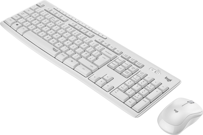 Logitech MK295 Draadloze Toetsenbord en Muis Wit AZERTY rechterkant