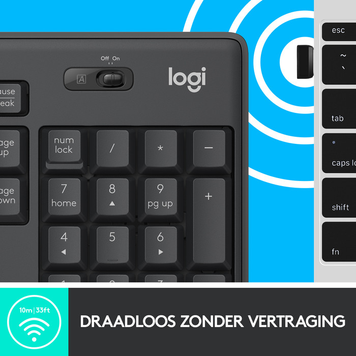 Logitech MK295 Wireless Keyboard and Mouse Black BE AZERTY visual supplier