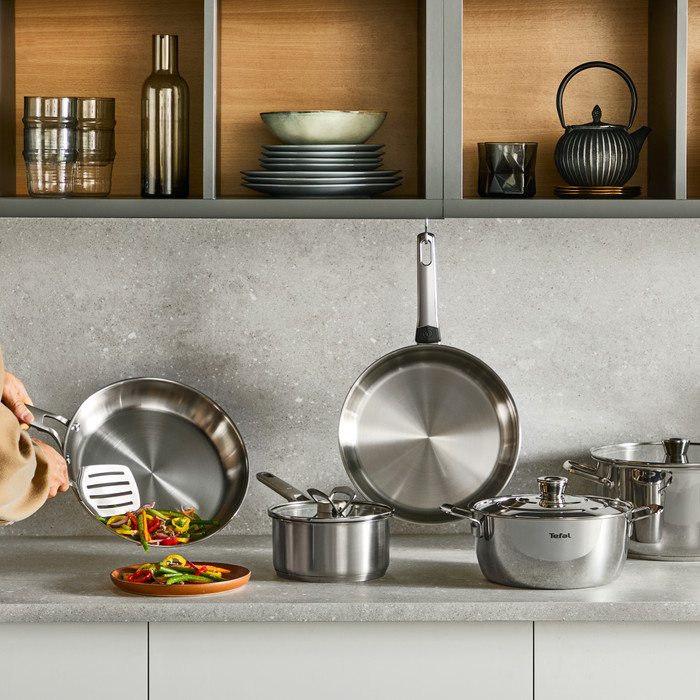 Tefal Extreme koekenpan 24 cm product in gebruik