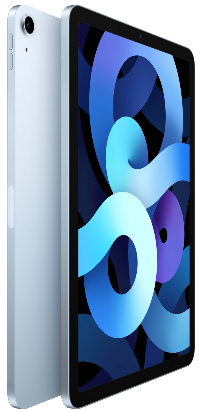 Refurbished iPad Air 4 (2020) 64GB WiFi Sky Blue (as good as new) right side